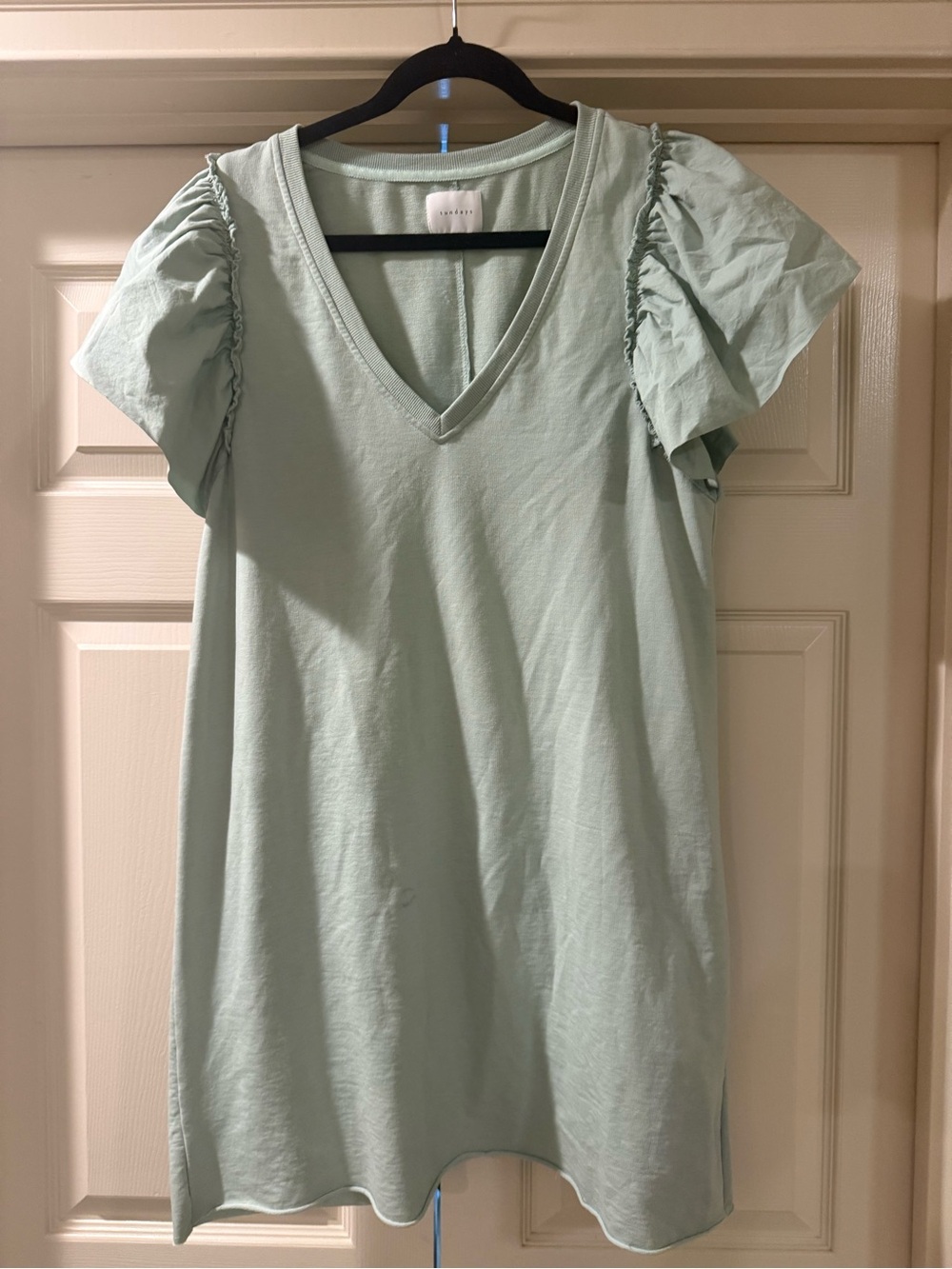 ANTHROPOLOGIE SUNDAYS flutter Dress  Women’s Large size 3 veuc